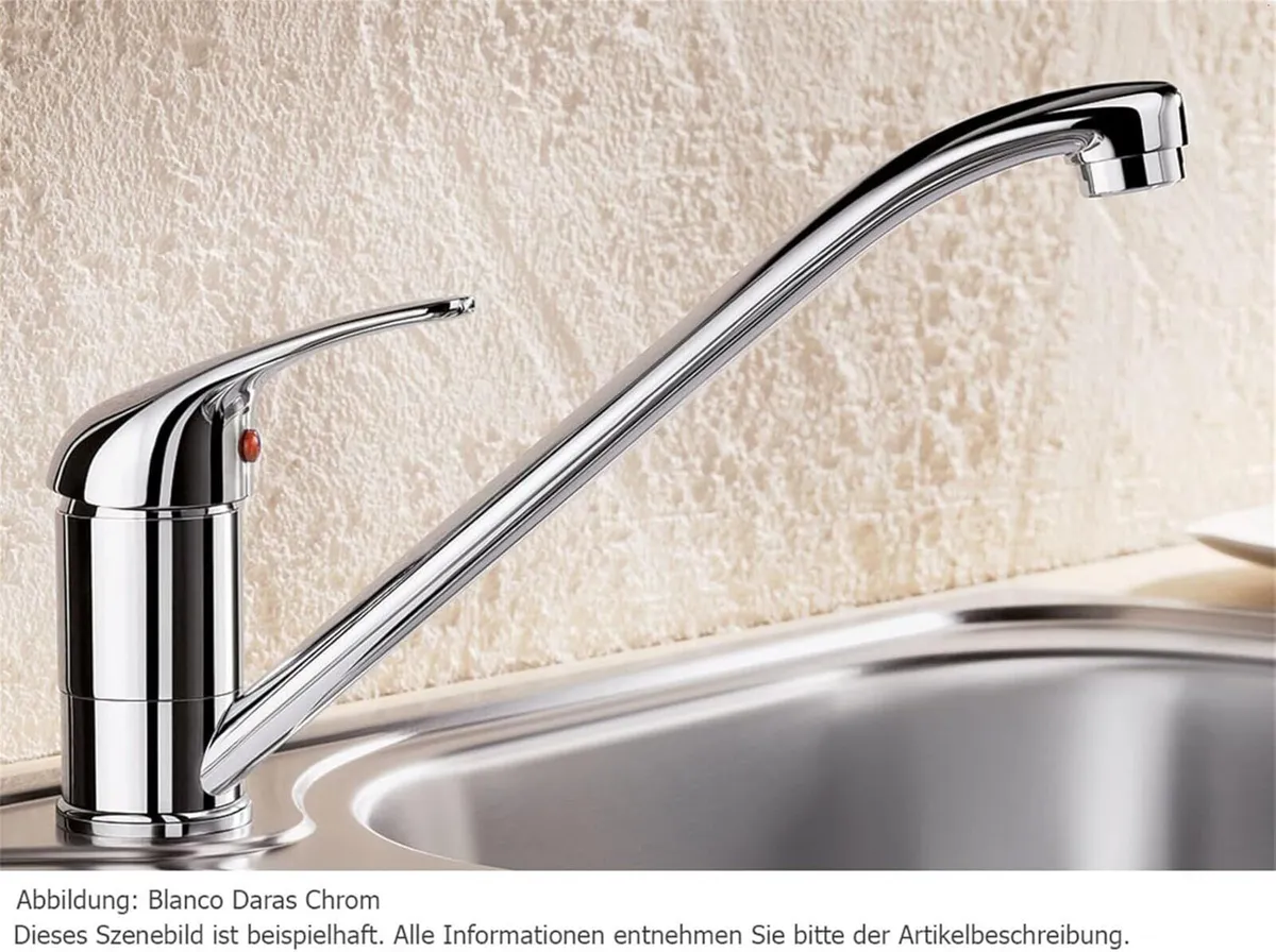 Daras Kitchen Mixer Tap Chrome High Pressure - Image 3