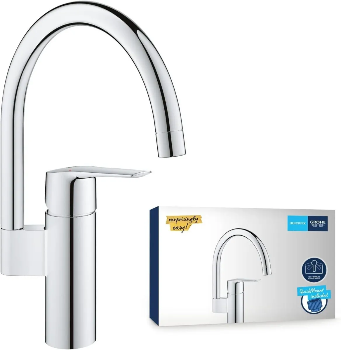 QUICKFIX Start – Kitchen Sink 1 Lever Mixer Tap - Image 1