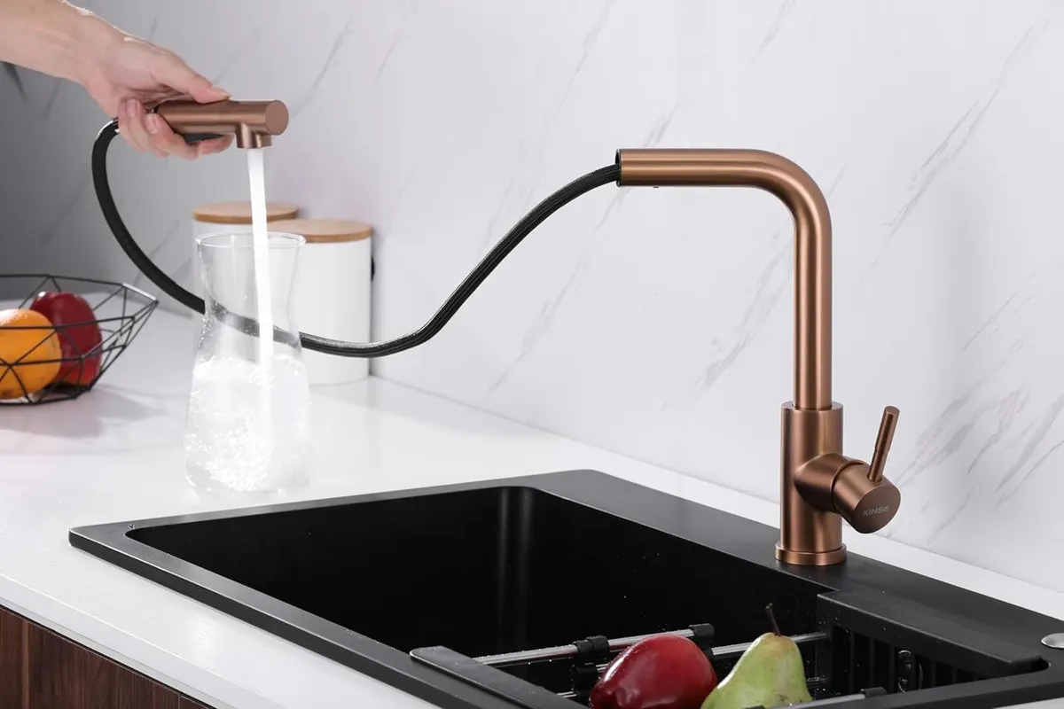 Kitchen Mixer Tap with Pull-Out Spray Head - Image 2