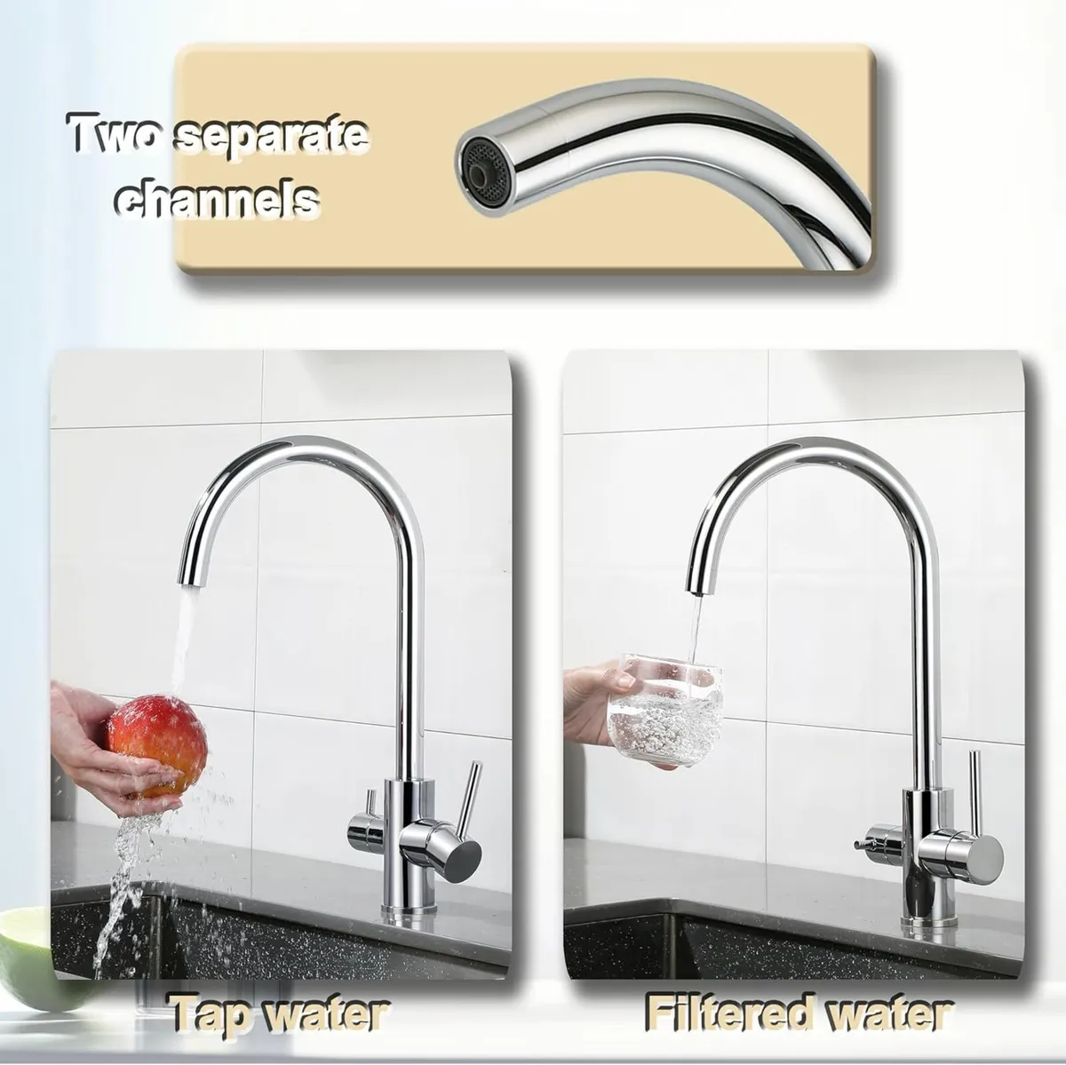 3 in 1 Kitchen Tap with Drinking Filtered Water - Image 4