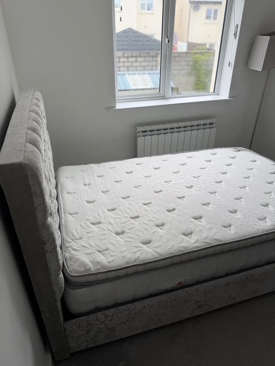 Double Bed Frame and Mattress - Image 3