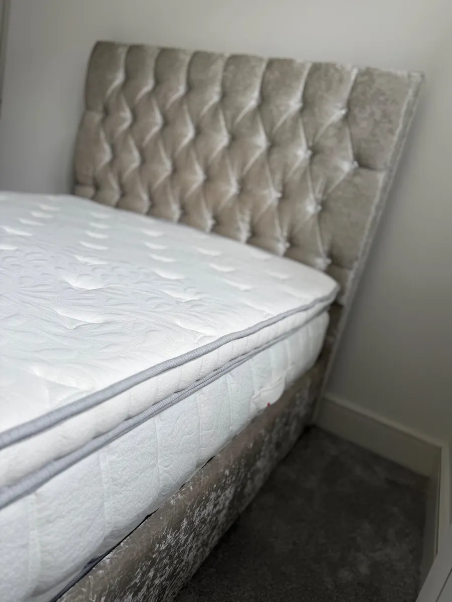 Double Bed Frame and Mattress - Image 1