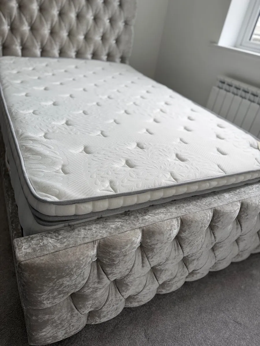 Double Bed Frame and Mattress - Image 4