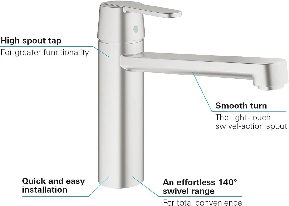 Get - Kitchen Sink Mixer Tap (Monobloc Installatio - Image 3