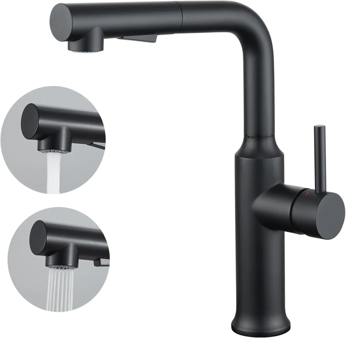 Kitchen Tap with Pull Out Sprayer Dual Function - Image 1