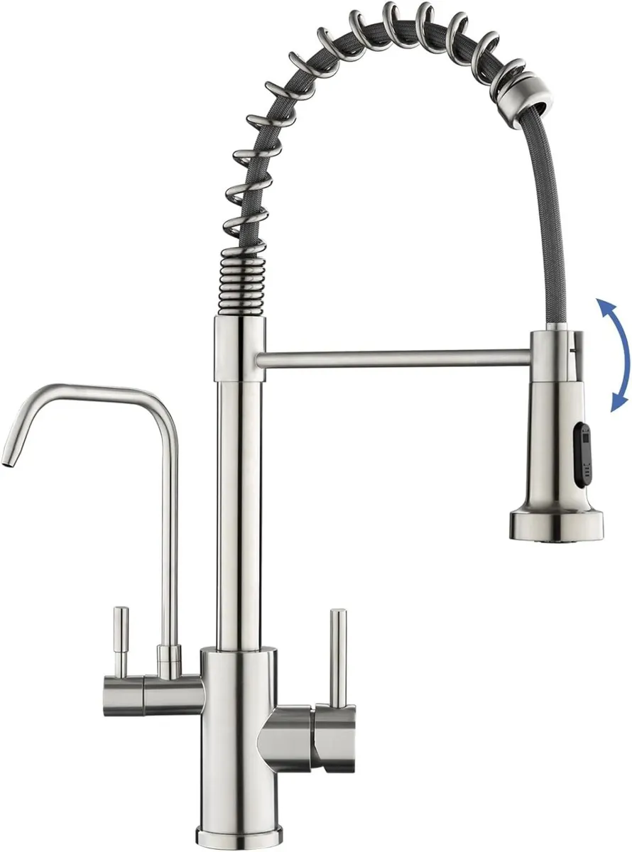 3 Way Spring Kitchen Mixer Tap with Water Filter - Image 1