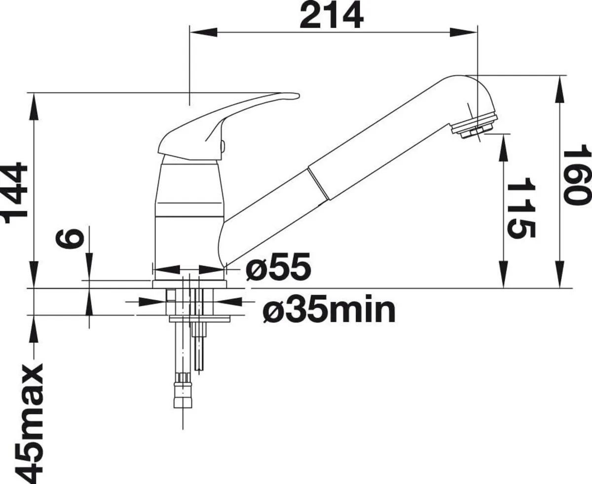 DARAS-S – High-Pressure Kitchen Tap Compact - Image 3