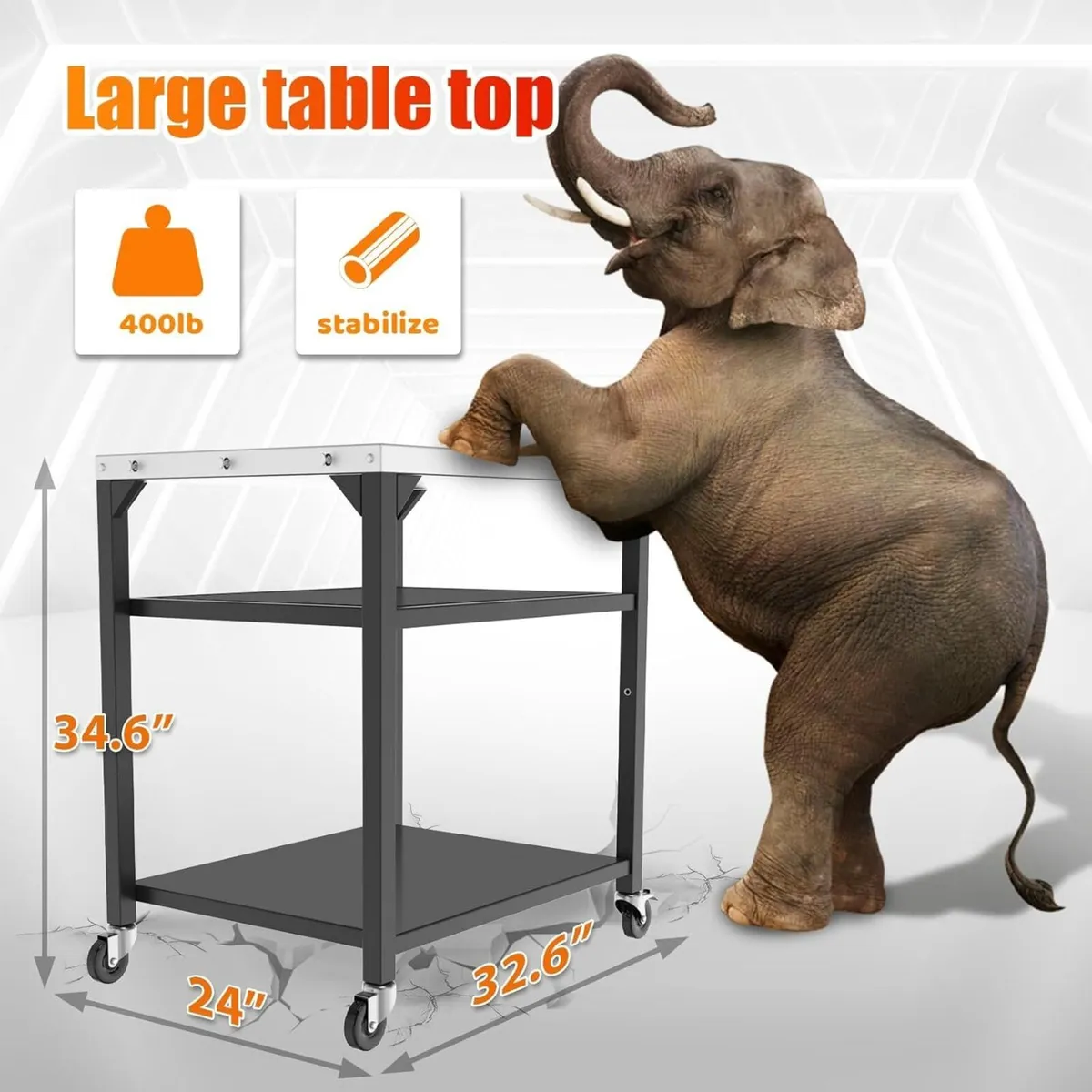 Pizza Oven Table Cart for Ooni Ninja Woodfire - Image 3