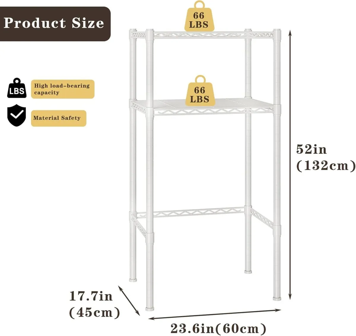 Mini Fridge Shelf Height Adjustable Storage Rack - Image 3