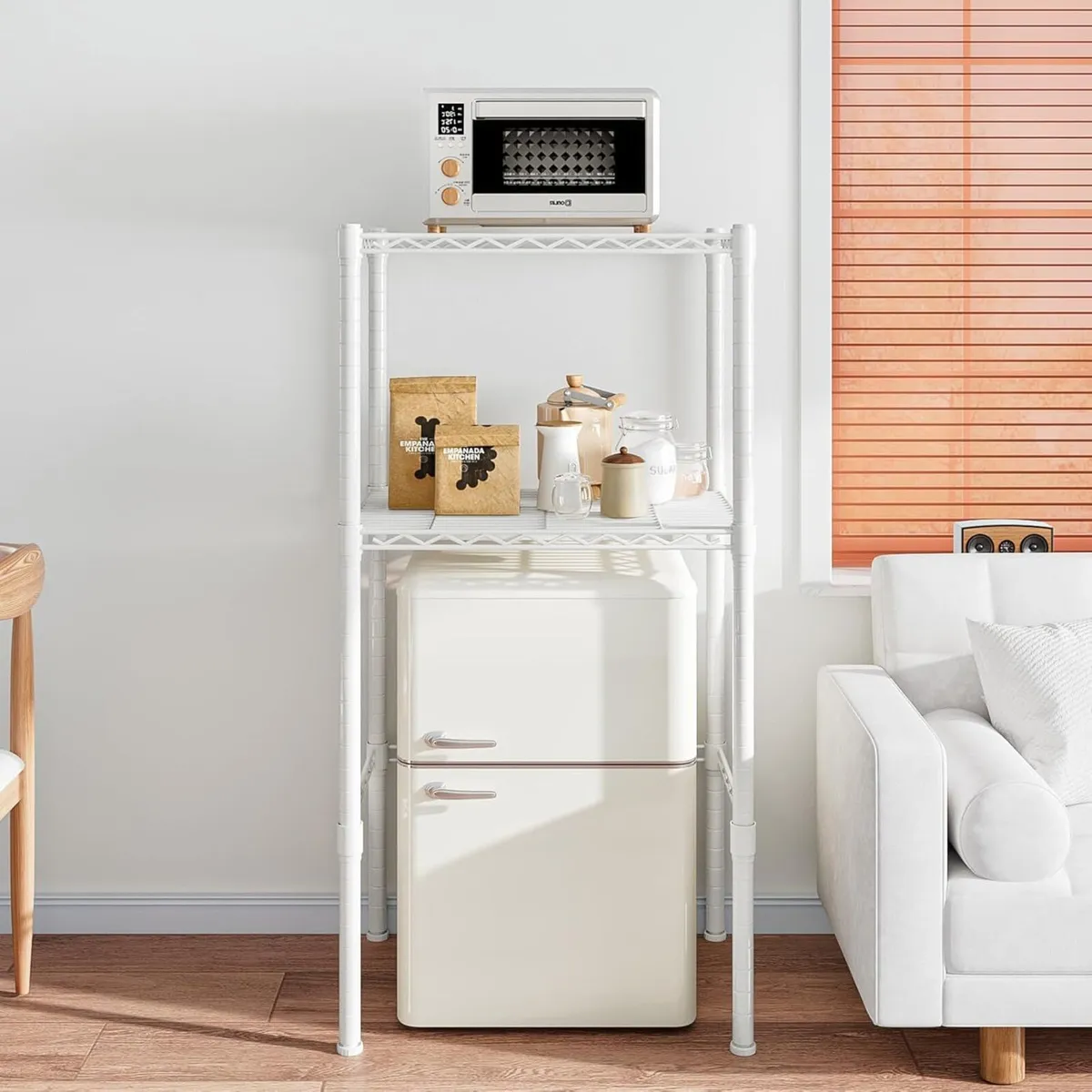 Mini Fridge Shelf Height Adjustable Storage Rack - Image 2