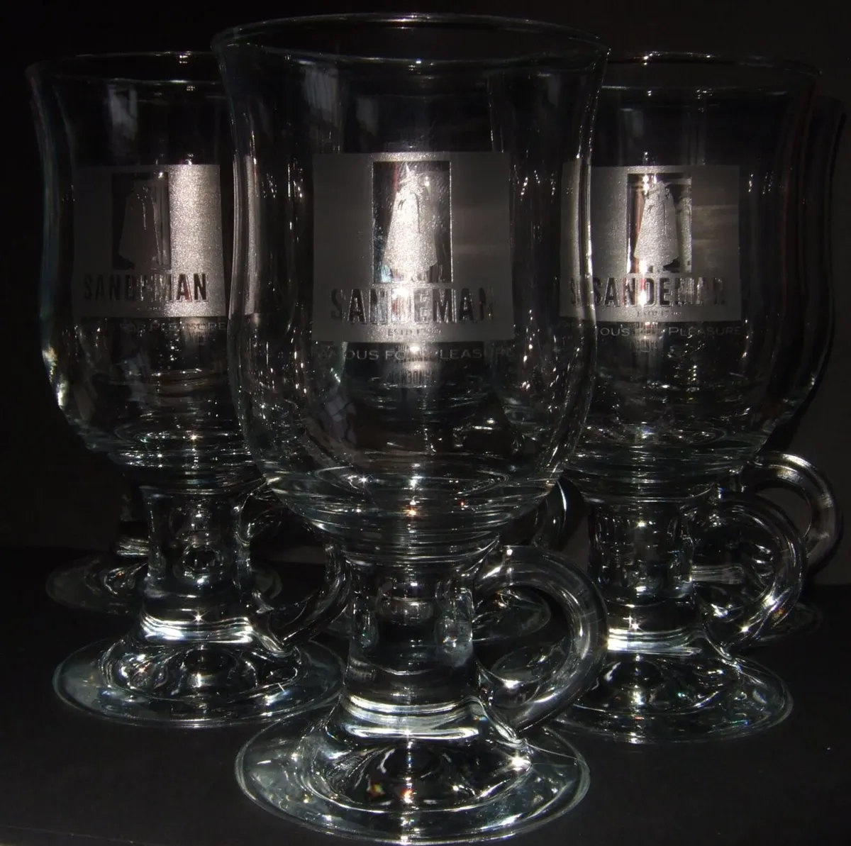 6 Sandeman Glass Mugs - Image 2
