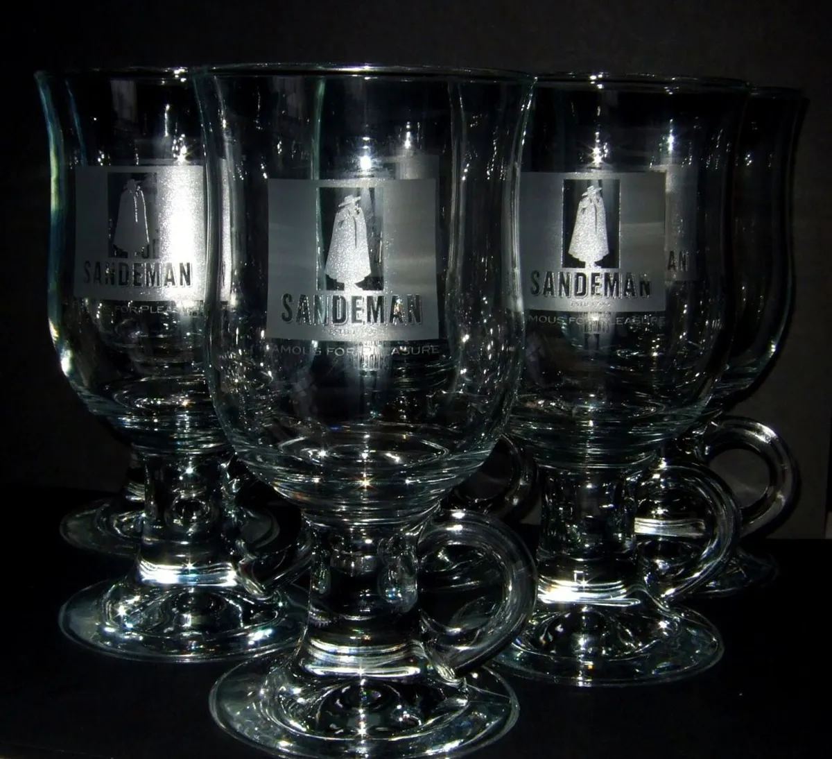 6 Sandeman Glass Mugs - Image 3
