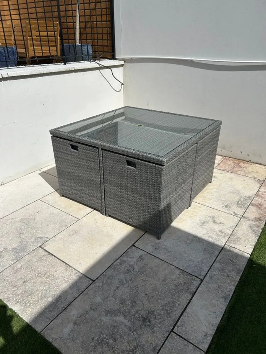 Rathwood Rattan Cube Garden Set - Image 2