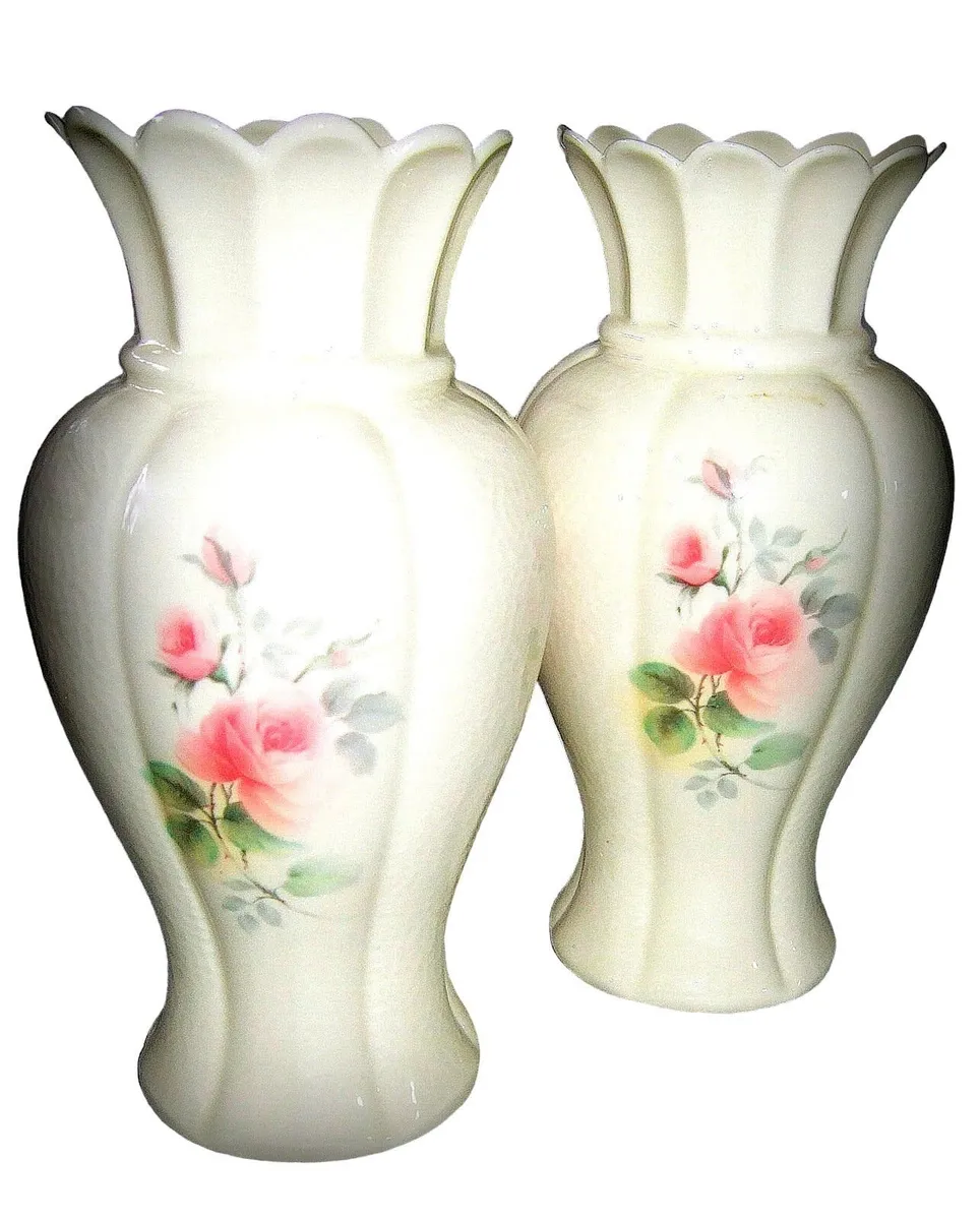 Pair Of Vintage Donegal Parian China Vases - Image 3