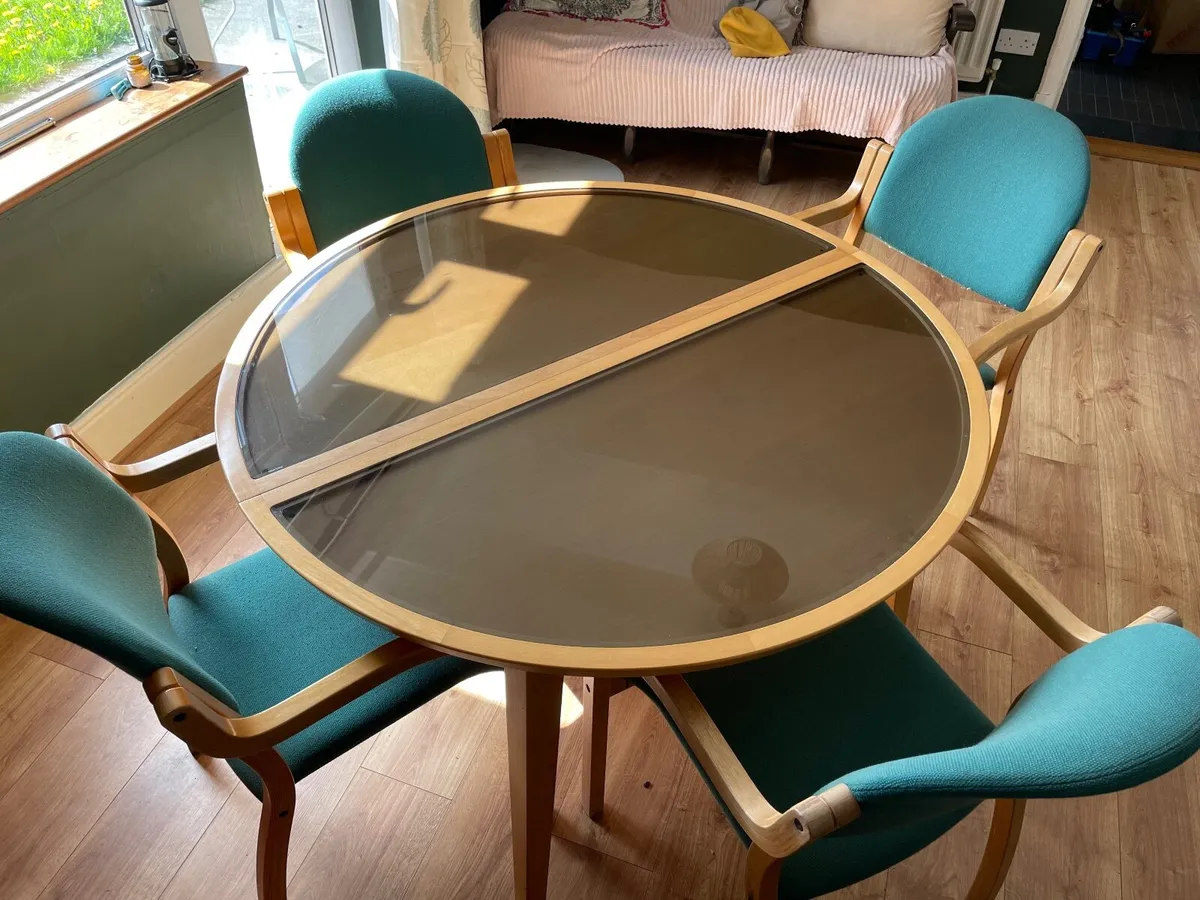 Dining or office table and 4 chairs - Image 1
