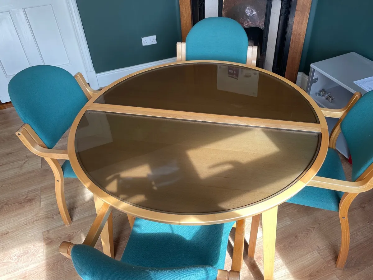 Dining or office table and 4 chairs - Image 2