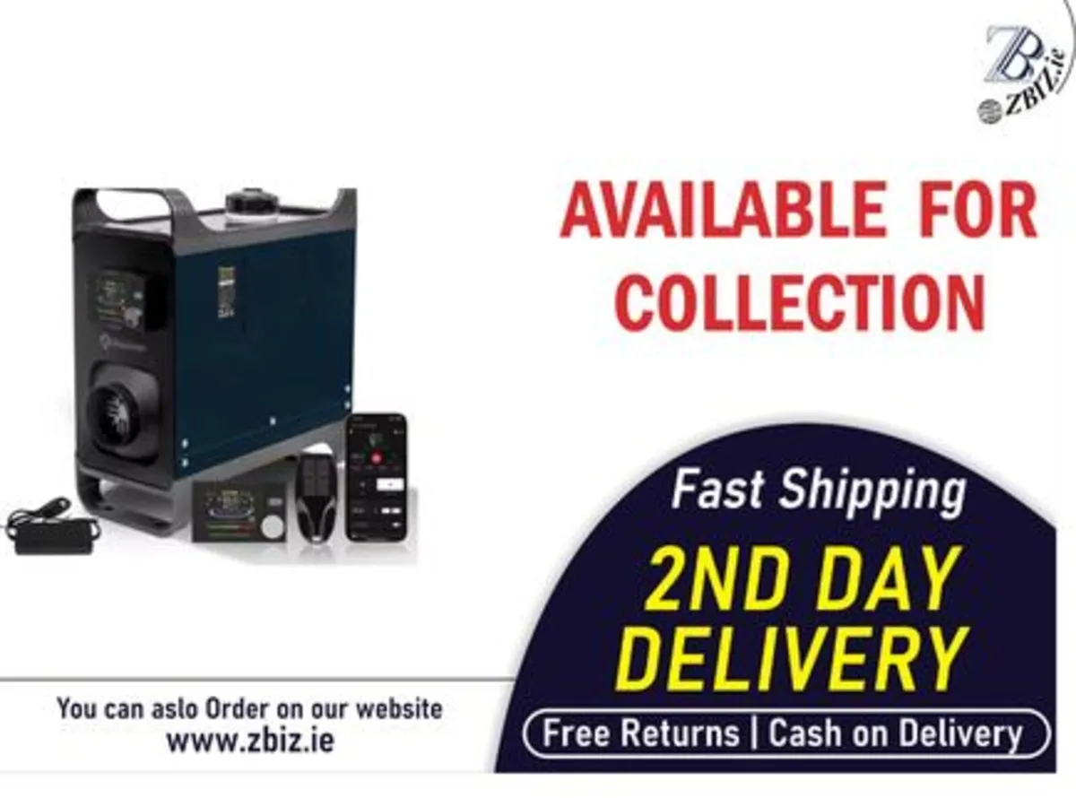 8KW 12V 24V 220V Diesel Air Heater With Bluetooth - Image 1
