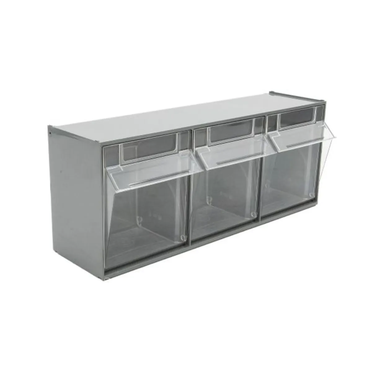 Grey Tilting Bins Boxes For Vans Garages - Image 3