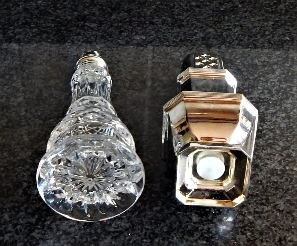 Italian Pewter & Crystal Jam Pot & Sugar Sifters - Image 2