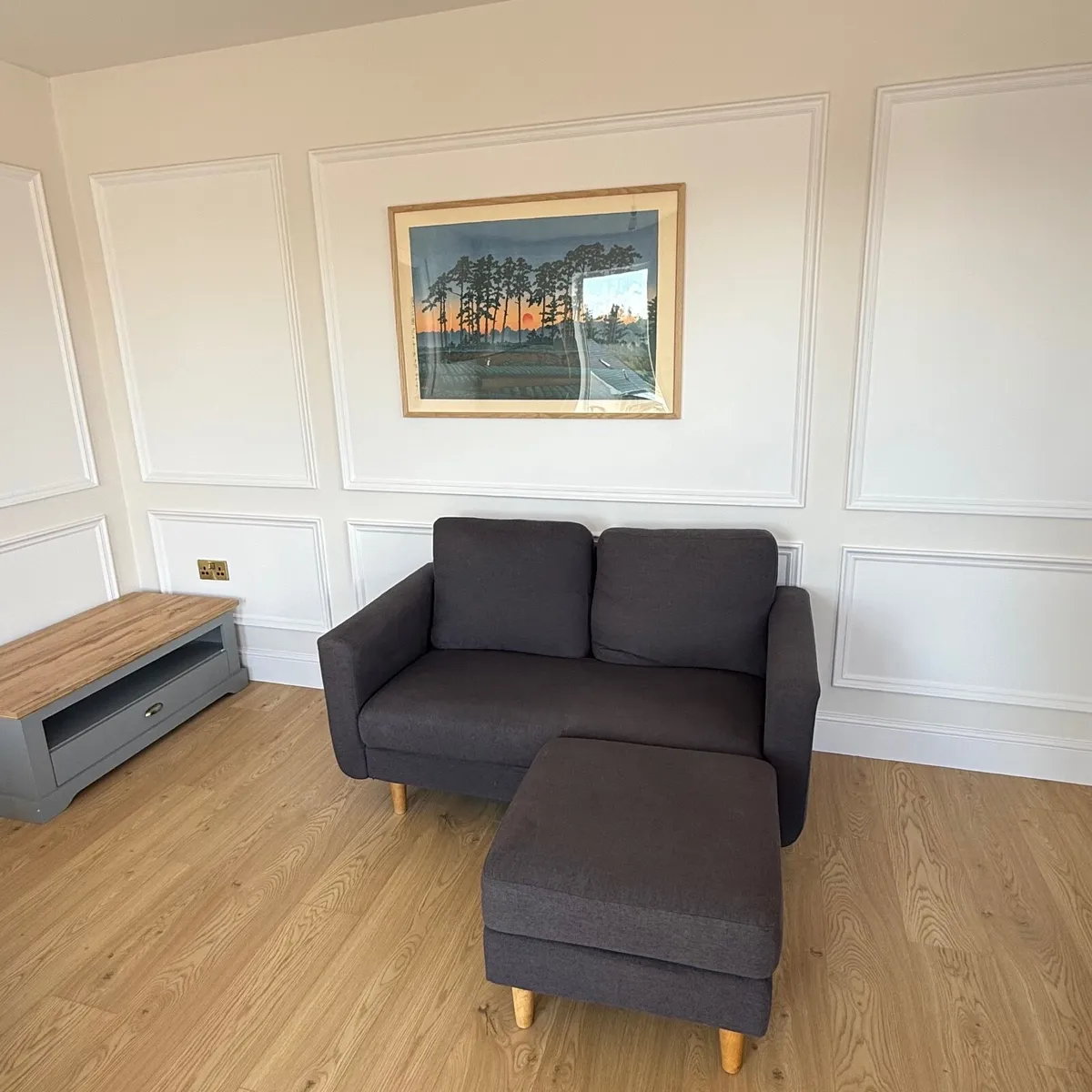 Sofa and footstool - Image 2