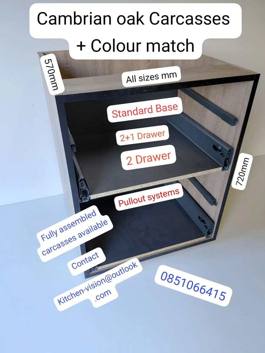 Kitchen Cabinets/Carcases assembled - Image 1