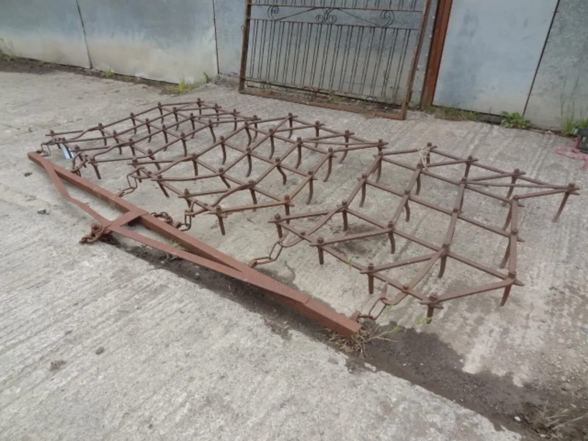 Trailed 3 section Pin Harrow - Image 1