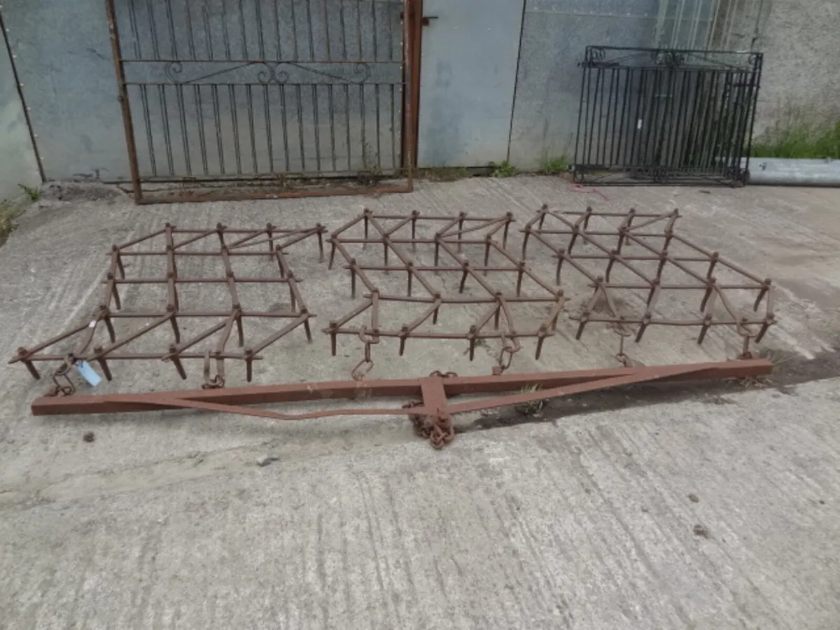 Trailed 3 section Pin Harrow - Image 2