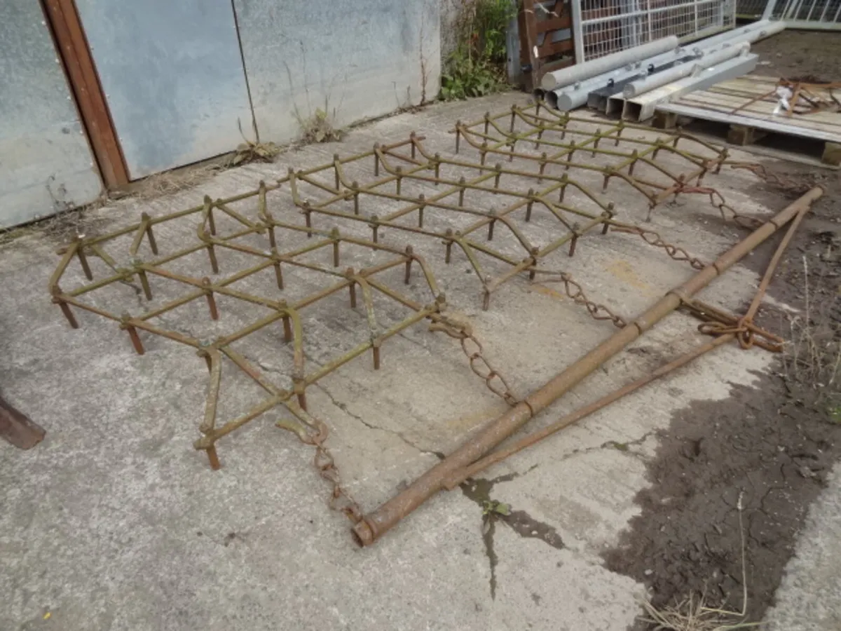 Trailed 3 section Pin Harrow - Image 1