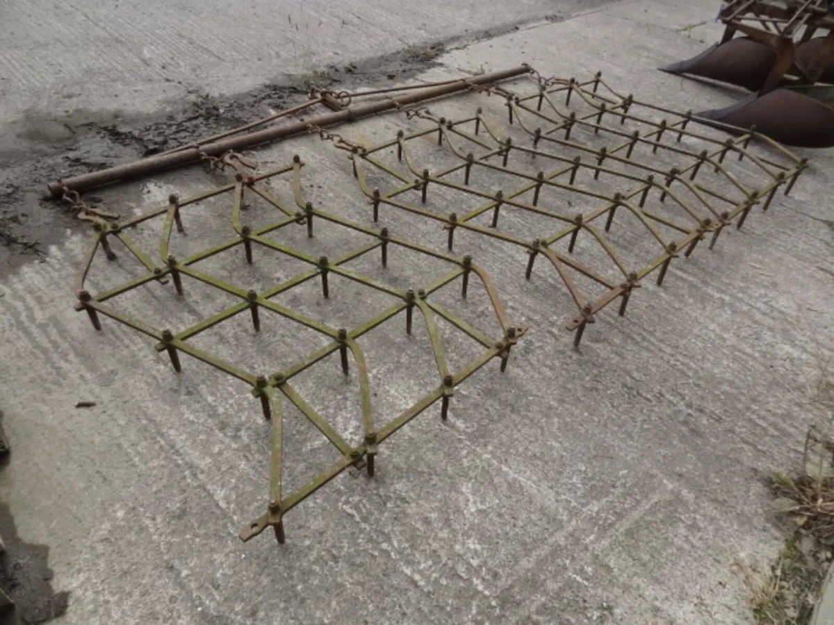 Trailed 3 section Pin Harrow - Image 4