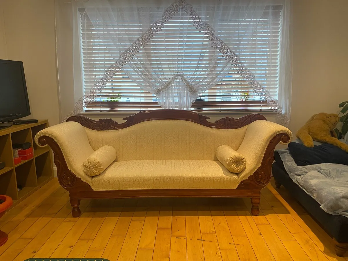 Antique 3 seater sofa - Image 1