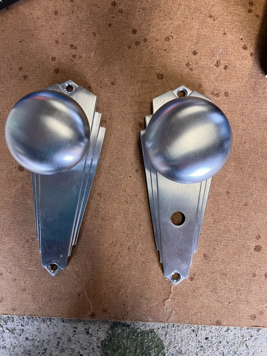 Art Deco internal door knobs. Heritage Brass - Image 3