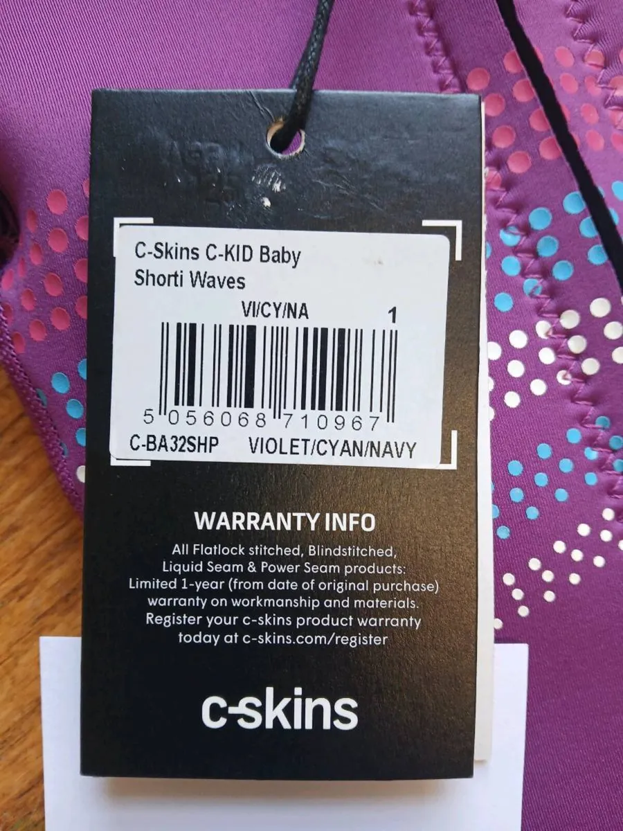 New unused baby wetsuit, save 28 euro - Image 2