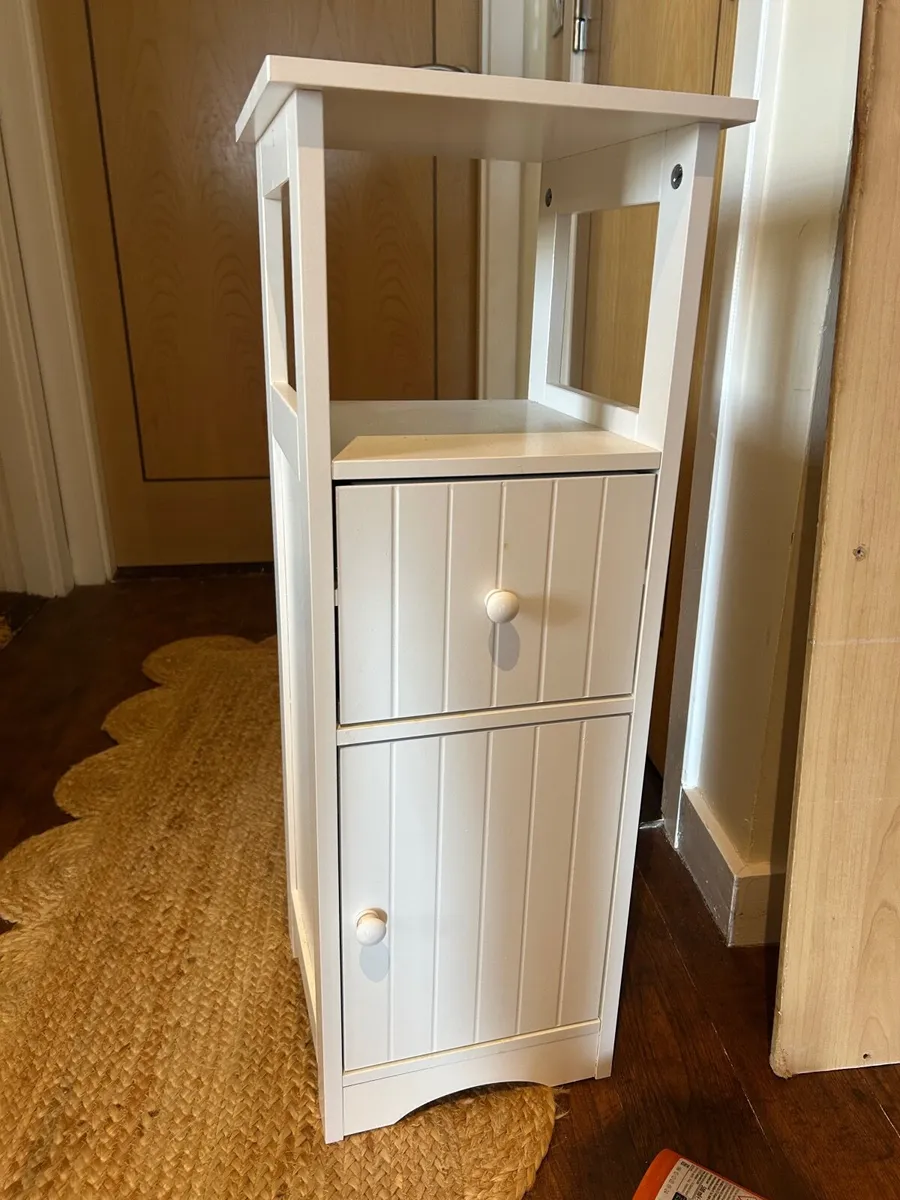 FREE White slim Bathroom drawers / unit - Image 2