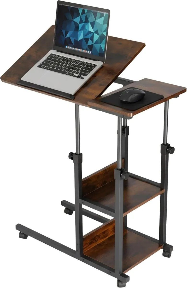 laptop desk height adjustable 63-90 cm tiltable - Image 1