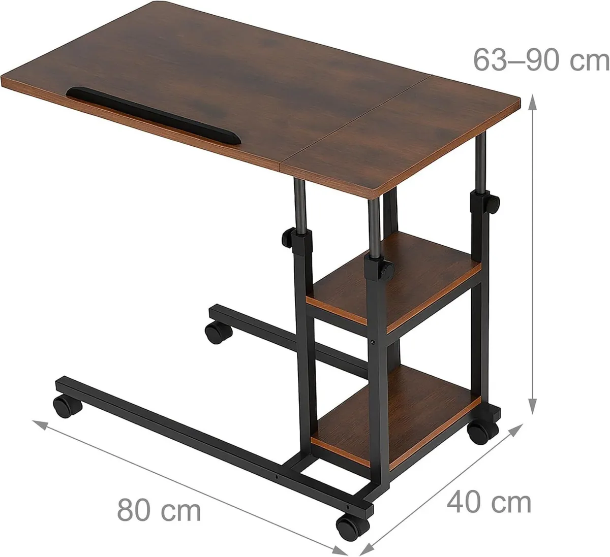 laptop desk height adjustable 63-90 cm tiltable - Image 3
