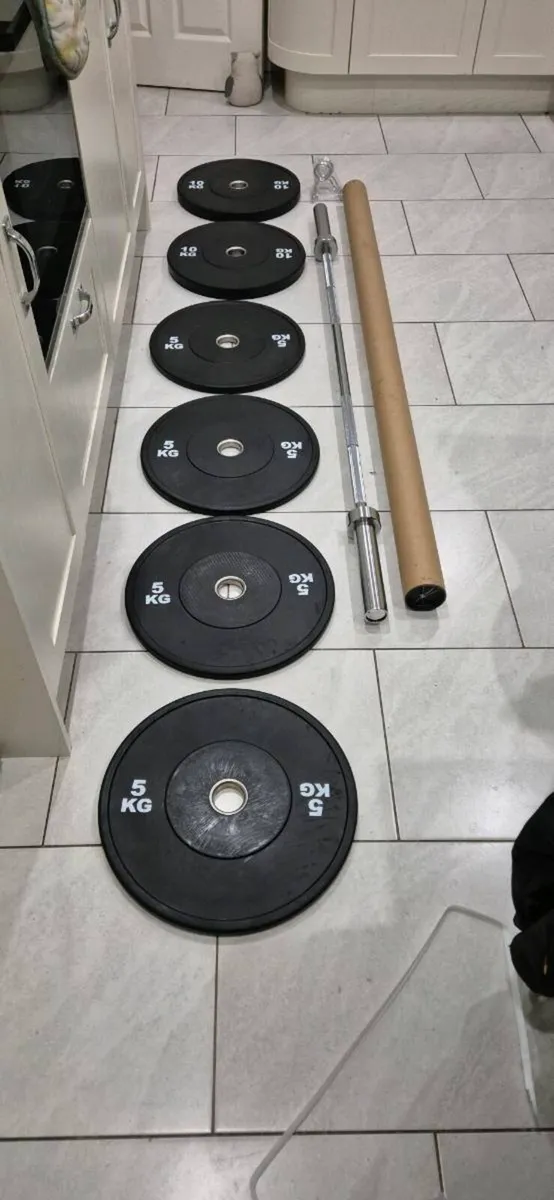 Brand new olympic bumper weight lifting set A - Image 1