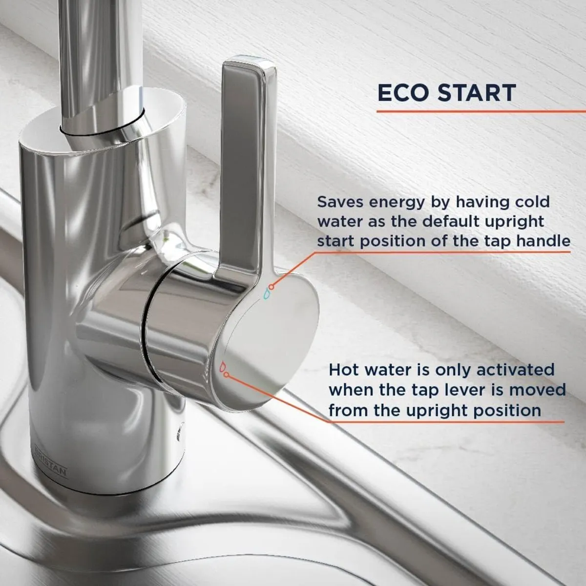 Maple Kitchen Tap - Swivel spout eco Start Single - Image 3