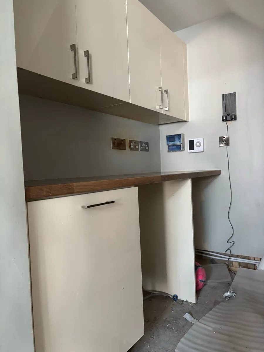 Utility Room Cabinets and Wooden Worktop - Image 4