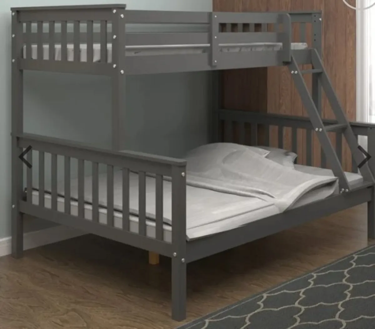 Tess Triple Bunk Bed Grey - Image 1