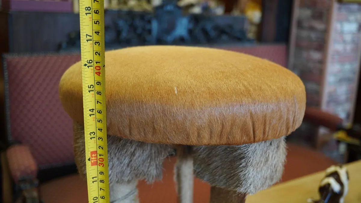 Vintage Taxidermy Deer Leg Stool - Image 4