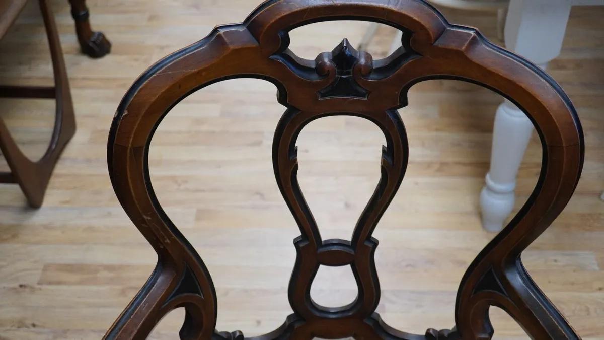 19th Century French Walnut Armchair - Image 4