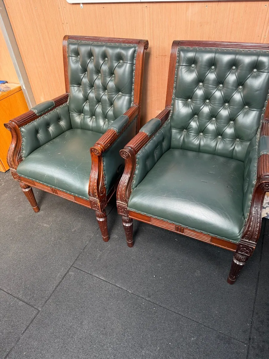 2 old style chairs - Image 4