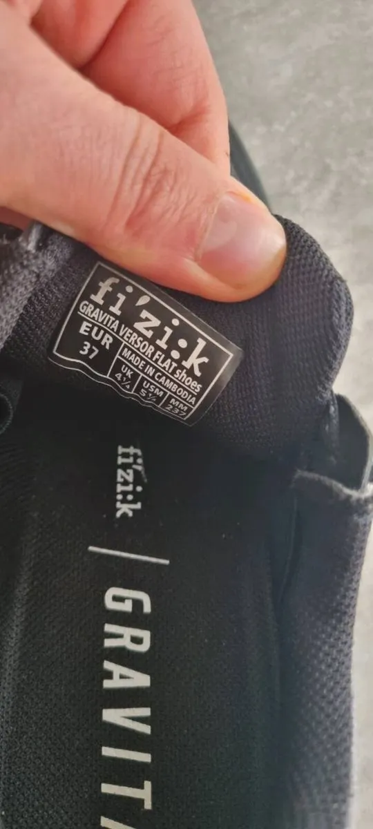 Fizik Gravita Versor Flat Shoes Mtb 4 1/2 Uk - Image 4