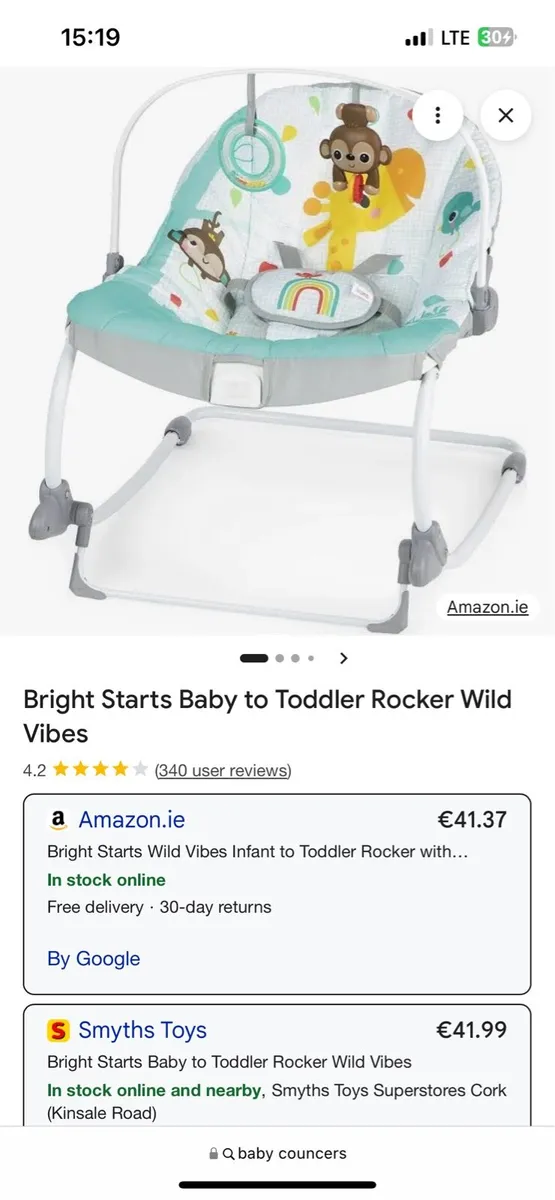 Bright starts baby to toddler rocker - Image 1