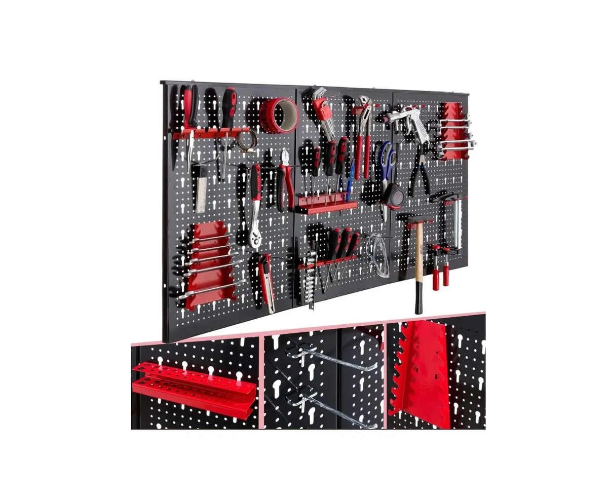 25pcs Tools Organiser Wall Pegboard Metal - Image 2