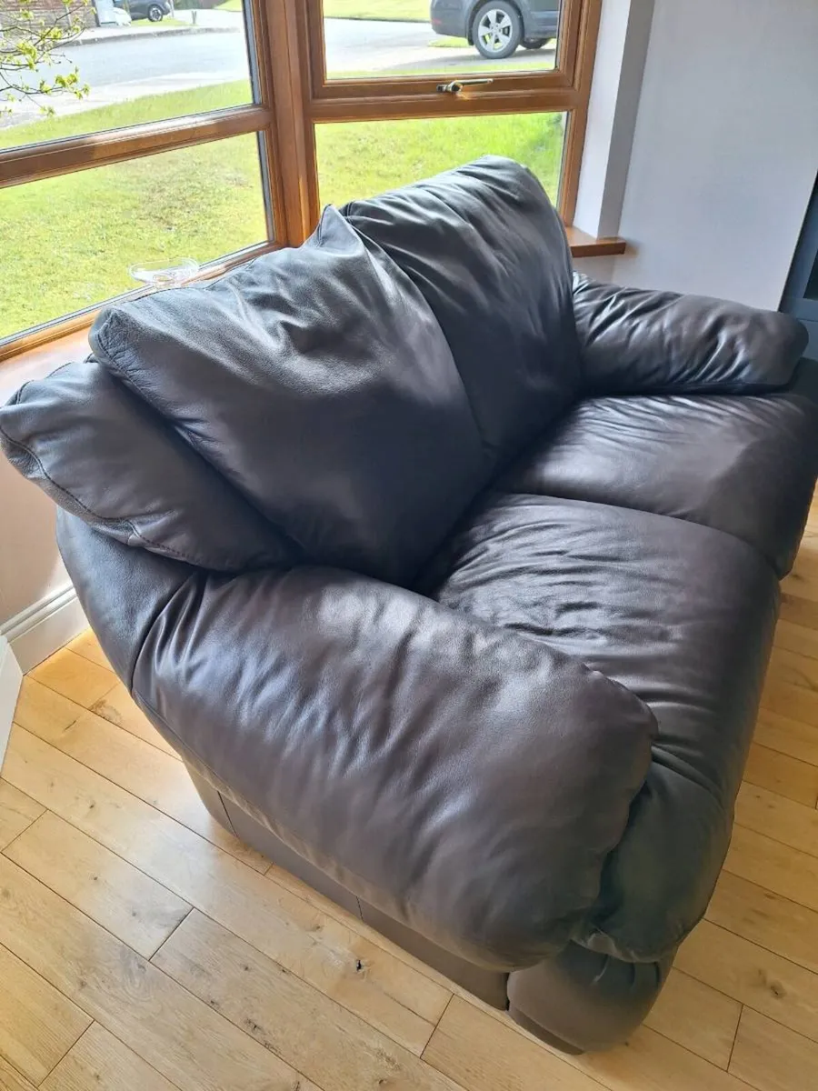 Sofa & Pouffe - Image 1