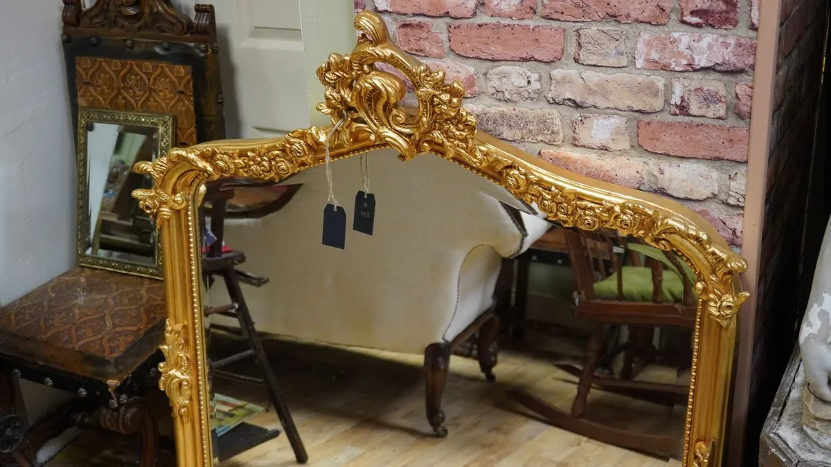Gilt Overmantel Mirror - Image 2