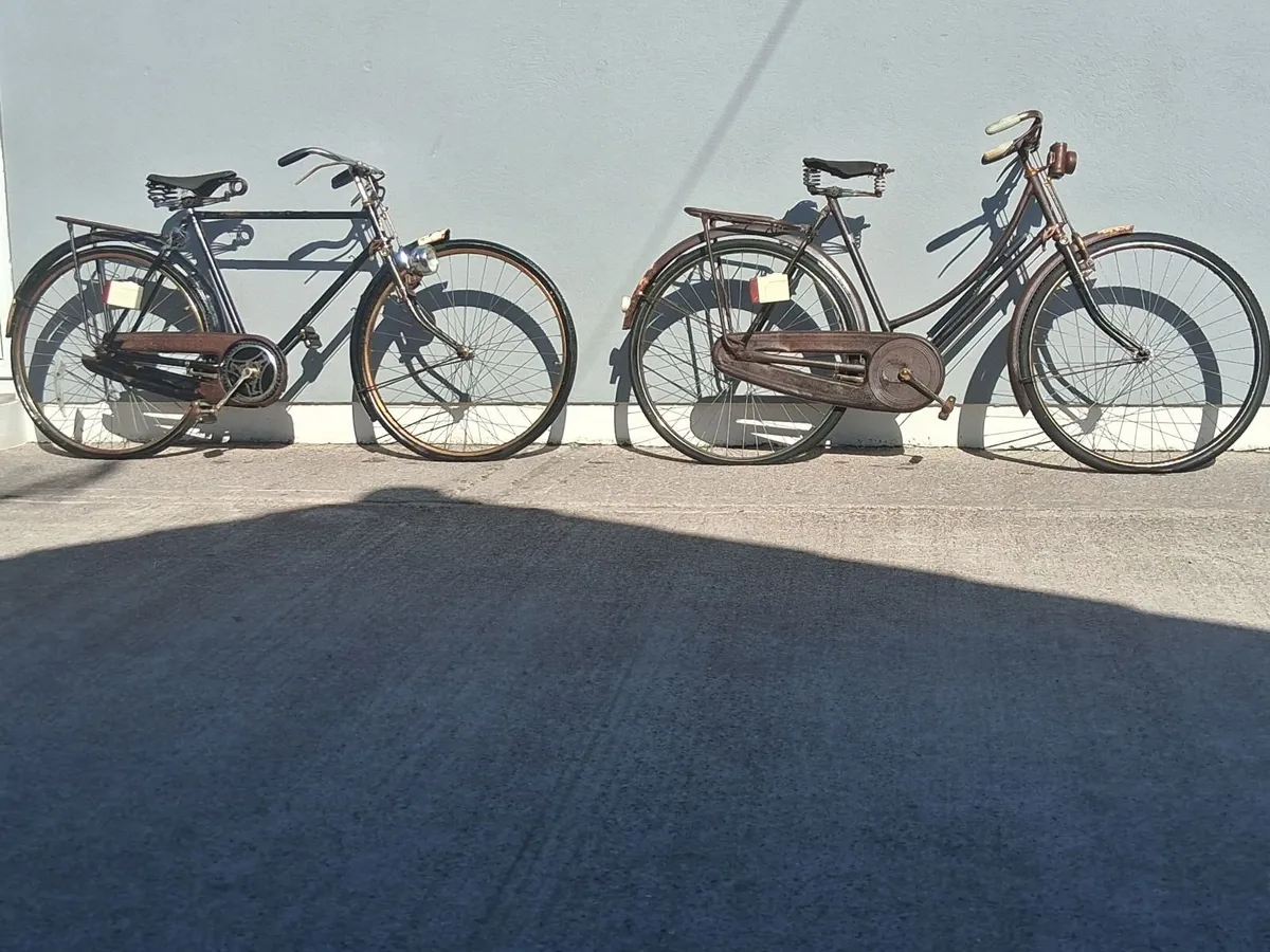 2 very old  high nelly  bikes - Image 1