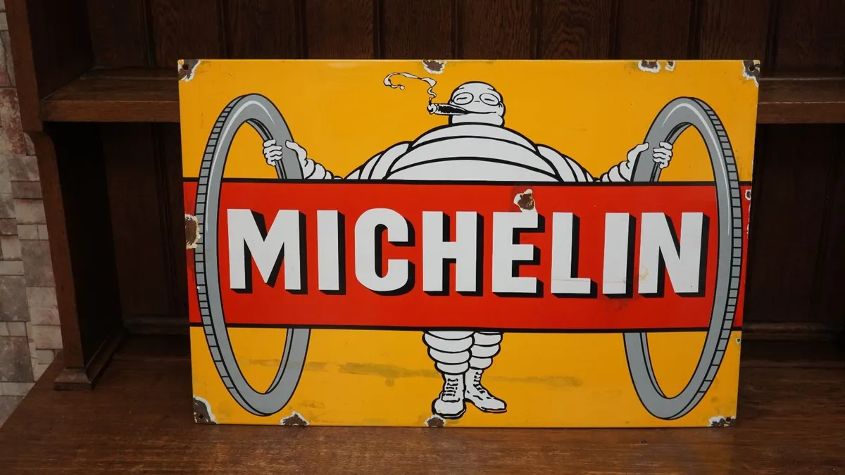 Michelin Bibendum Enamel Sign - Image 2