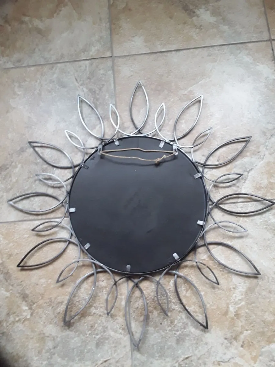 Large vintage mirror wrought iron frame - Image 4